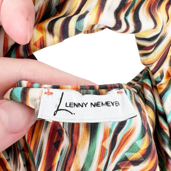 Anthropologie Lenny Niemeyer One Piece Open Strappy Back Strapless Boho Swimsuit - Picture 2 of 7